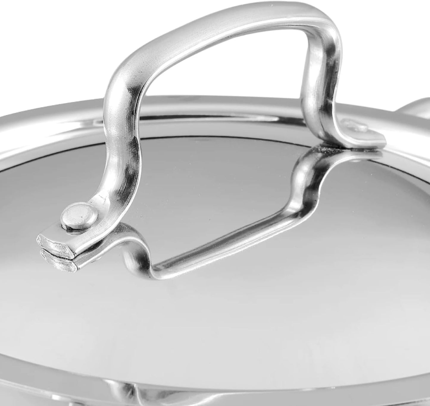 Vinod Platinum Triply Stainless Steel Kadai | Suitable For Indian Cooking, Sauces, Stews, Soups | Extra Deep, 26cm | Induction, Electric Friendly