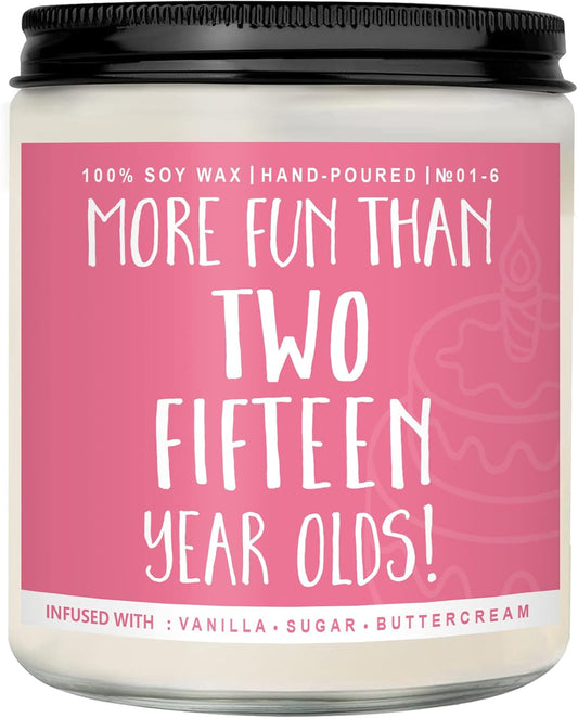 30th Birthday Gifts for Women, Perfect Birthday Present, Funny Presents for Mom, Friends, Wife, Sister, 7oz Vanilla Cream-Scented Candle