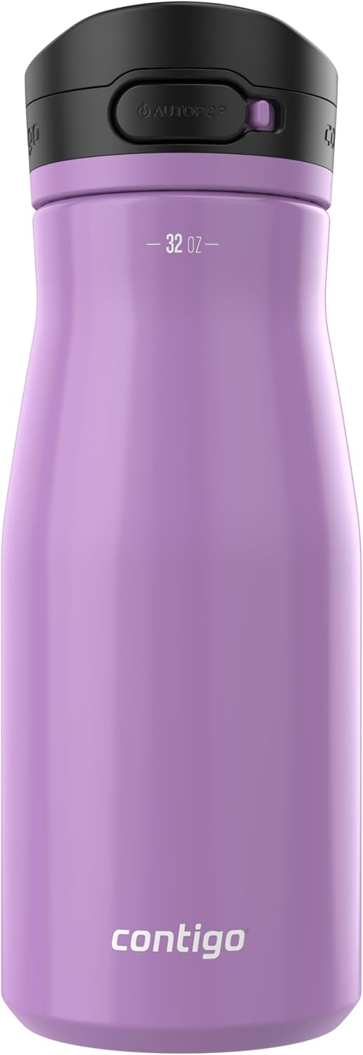 Contigo Jackson Water Bottle, 32 oz, Pansy