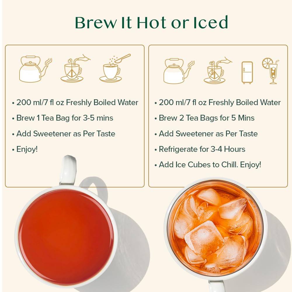 VAHDAM, Darjeeling Black Tea Bags (100 Count) High Caffeine, Non GMO, Gluten Free | Smooth & Sweet Tea With Distinguished Fruity Notes | Full Bodied