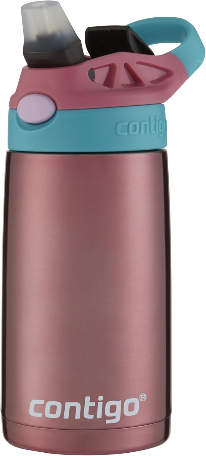 Contigo Kids Straw Stainless Steel Water Bottle with AUTOSPOUT Lid 13oz Punch