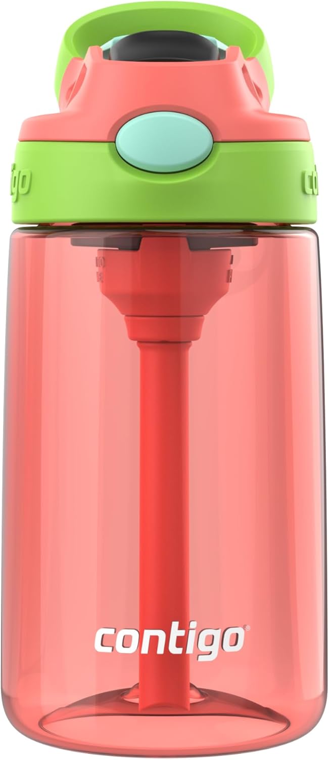 Contigo Kids Water Bottle with Redesigned AUTOSPOUT Straw, 14 oz