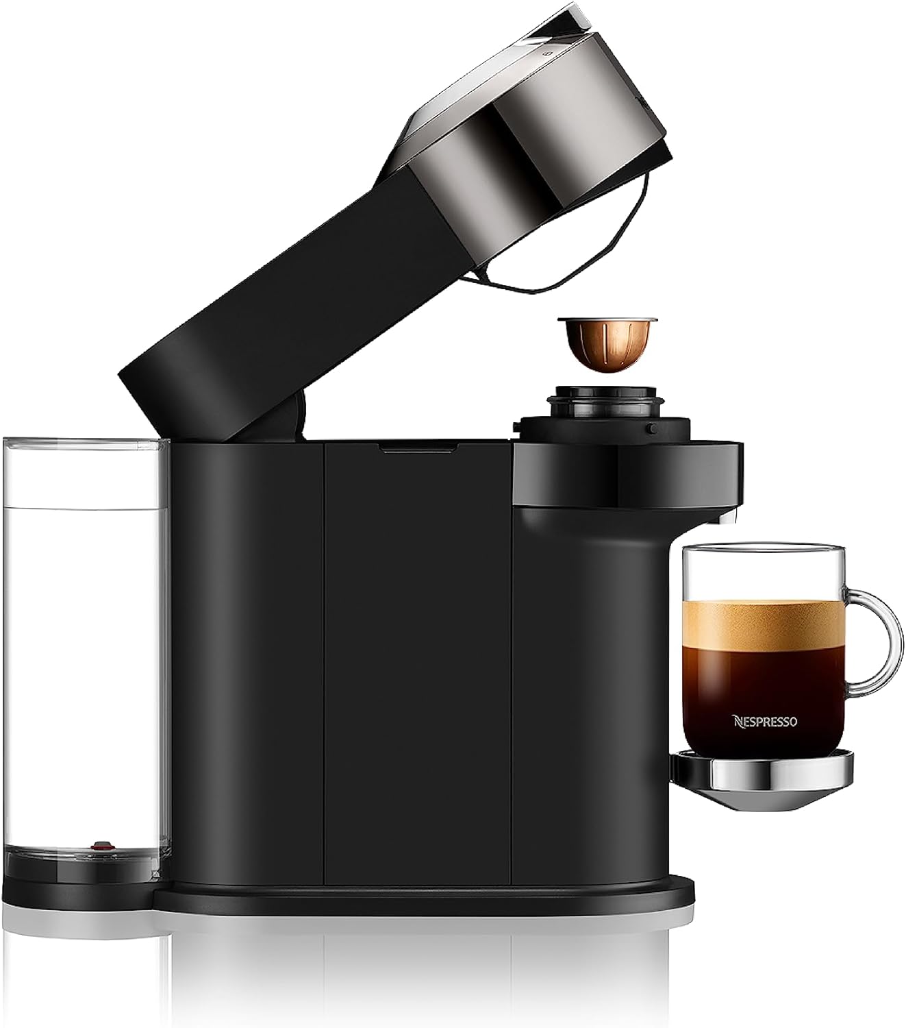 Nespresso Vertuo Next Coffee and Espresso Machine by Breville, Dark Chrome