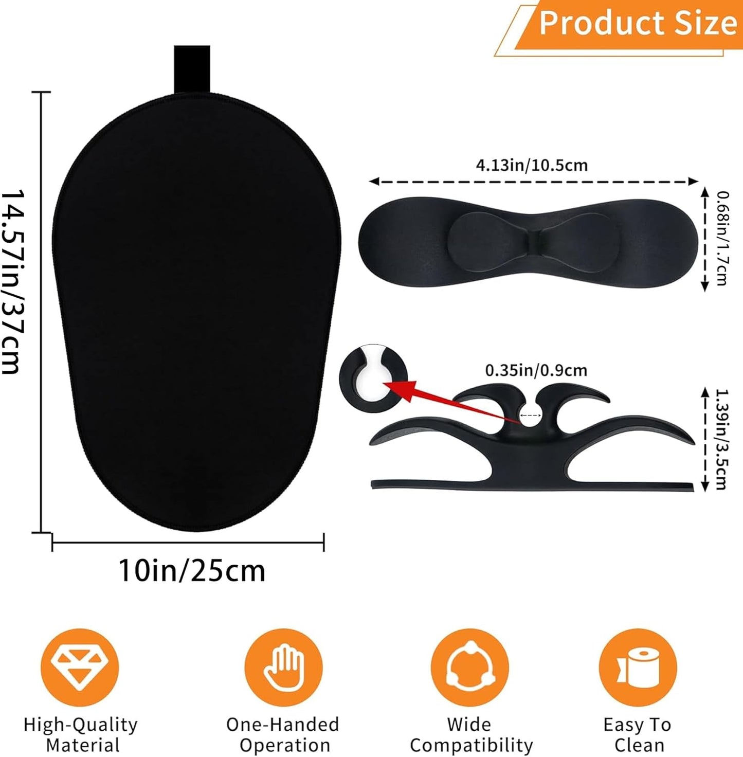 Sliding Mat for Kitchenaid Mixer, Mover Mat Pad for 5-8Qt Bowl Lift Stand Mixer, Kitchen Appliance Slider Compatible for Pro 600 Stand Mixer with Black Kitchen Accessory, Kitchen Aid Mixer Accessories