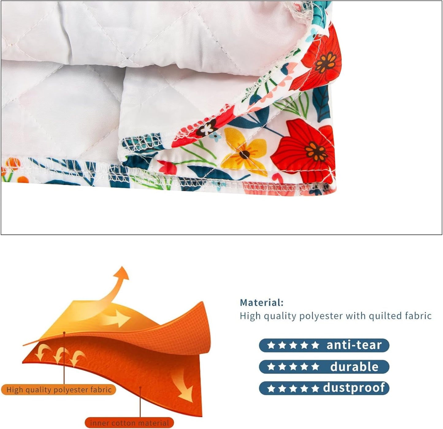 Kitchen Aid Mixer Cover Compatible with 6-8 Quarts Kitchen Aid/Hamilton Stand Mixer/Tilt Head & Bowl Lift Model,Flower Print Mixer Cover Pioneer Woman Kitchen Accessories,Kitchen Aid Mixer Accessories