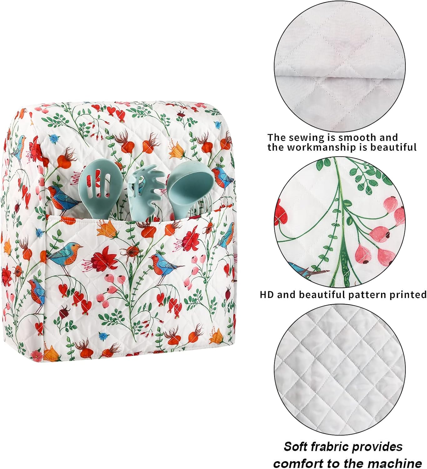 Stand Mixer Cover,Kitchen Mixer Cover Compatible With 5-8 Quart Kitchenaid Hamilton Mixers,Pioneer Woman Kitchen Aid Covers for Stand Mixer,Pioneer Women Kitchen Aid Mixer Assecories