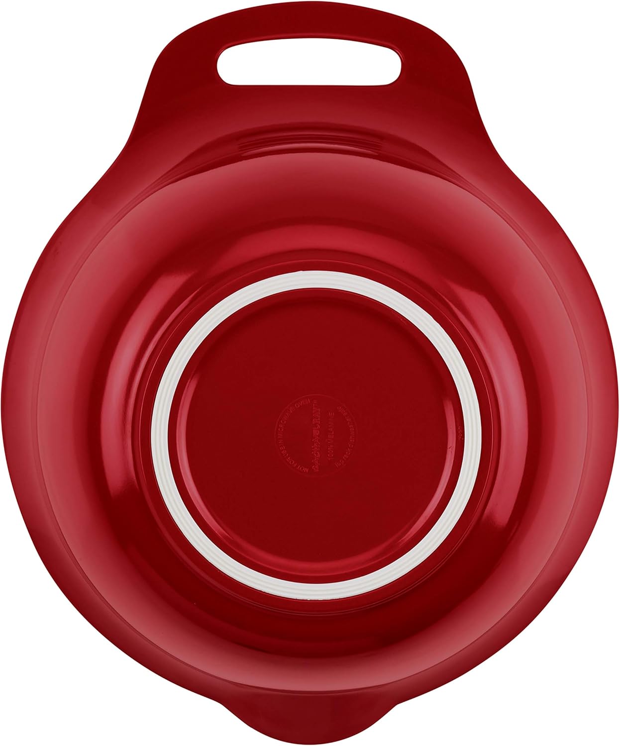 Rachael Ray Tools and Gadgets Nesting / Stackable Mixing Bowl Set with Pour Spouts and Handle - 4 and 5 Quarts, Red and Gray