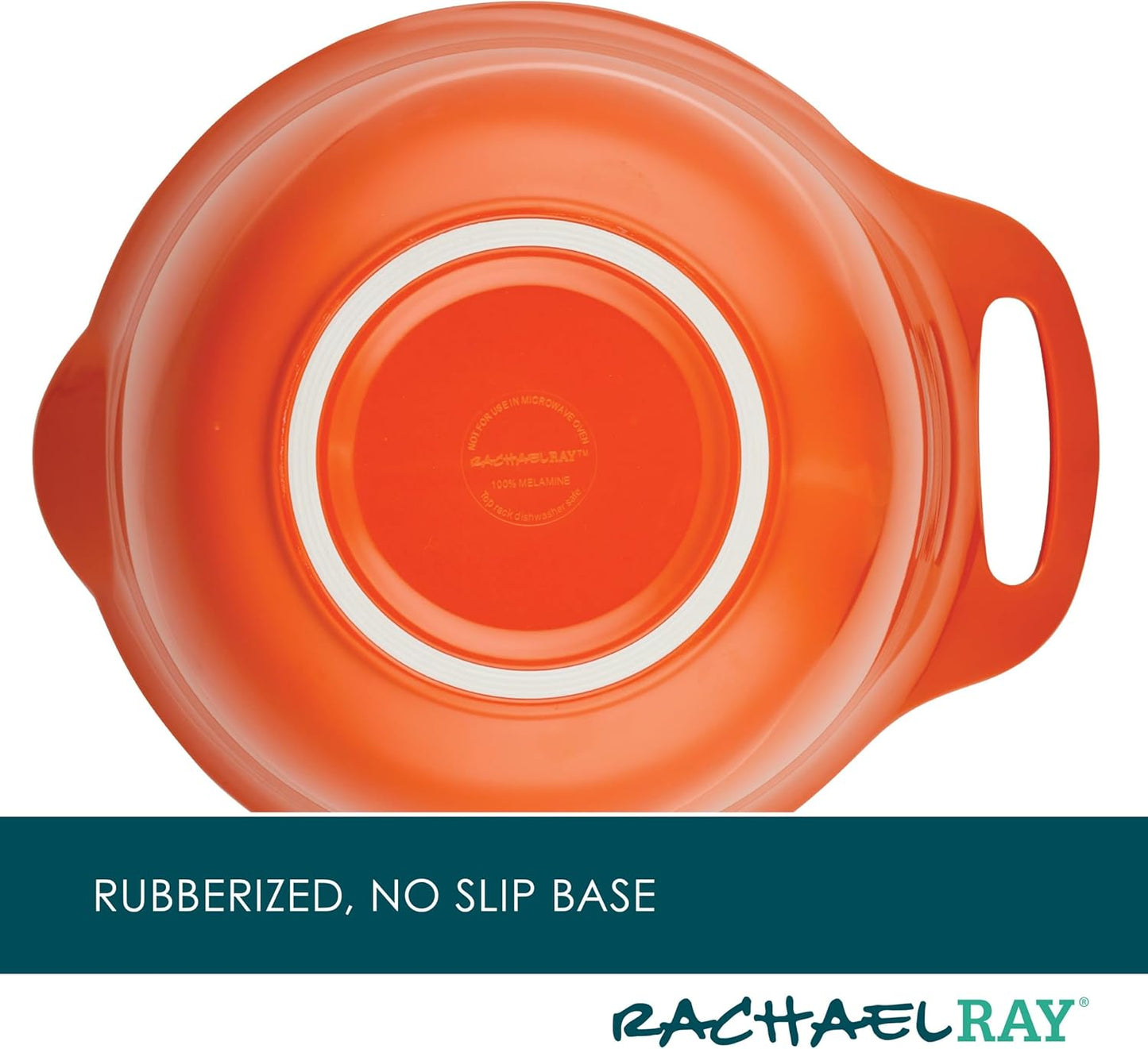 Rachael Ray Pantryware Mixing Bowl Measuring Cup and Utensil Set, 10 Piece, Orange