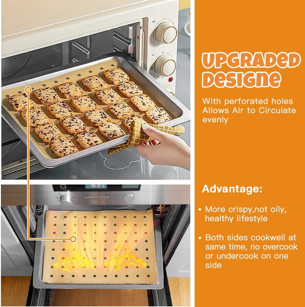 Air Fryer Disposable Parchment Paper Liners: 150pcs Airfryer Liners 9x11 Inch Perforated Rectangular Paper Sheets Basket Liner Accessories For Toaster Oven Xl Air Fryer