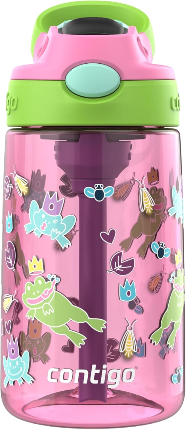 Contigo Kids Water Bottle with Redesigned AUTOSPOUT Straw, 14 oz