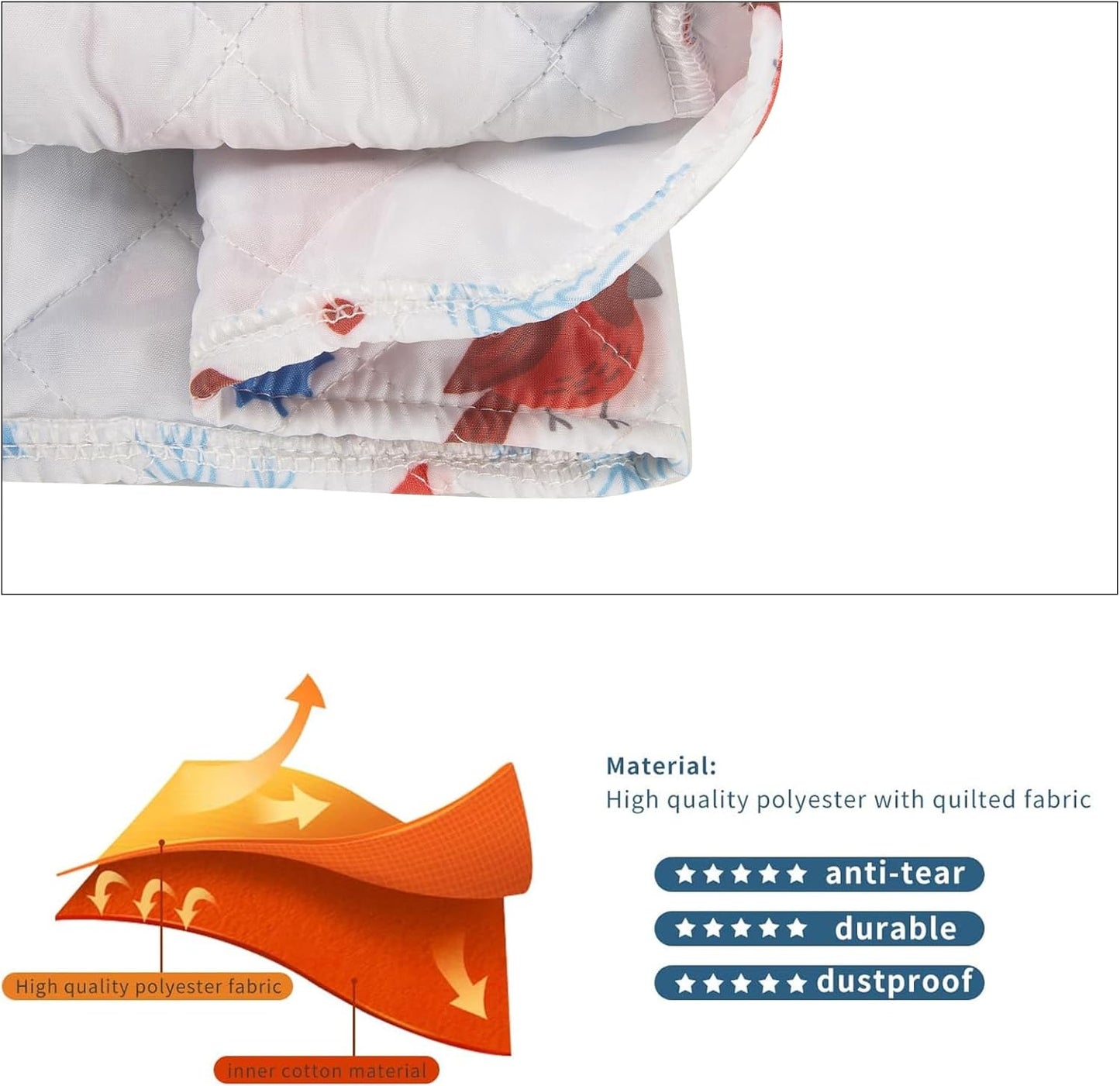 Stand Mixer Cover,Cardinal Print Kitchen Mixer Cover Compatible With 5-8Qt Kitchenaid Hamilton Mixers,Cardinal Gifts Kitchen Decor,Kitchen Aid Mixer Covers,Pioneer Woman Kitchen Aid Mixer Assecories