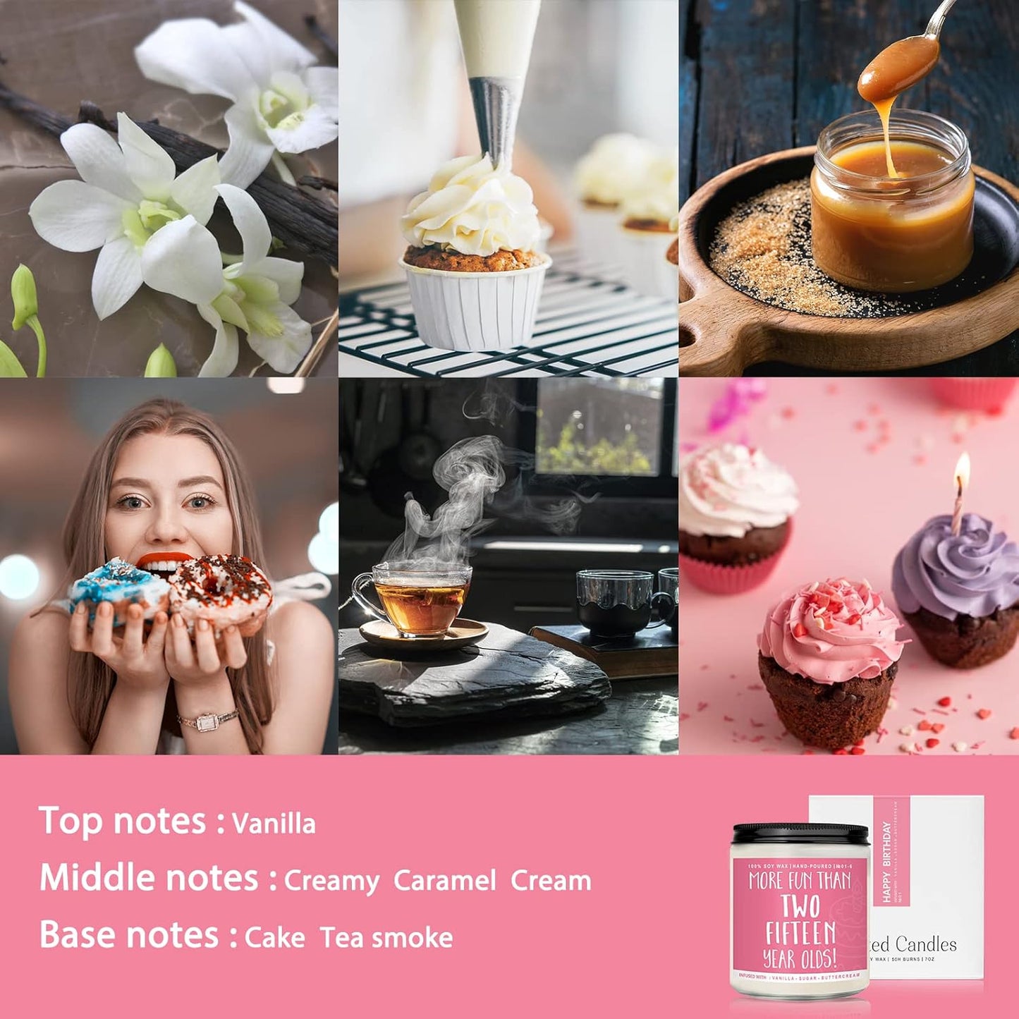 30th Birthday Gifts for Women, Perfect Birthday Present, Funny Presents for Mom, Friends, Wife, Sister, 7oz Vanilla Cream-Scented Candle