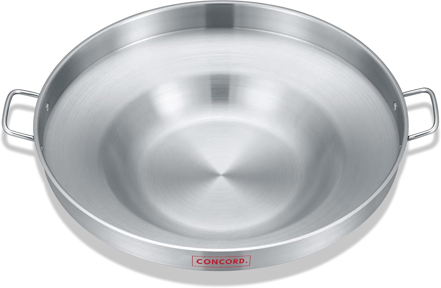 Concord Stainless Steel Comal Frying Bowl Cookware (22"), silver (S4008 S4812 S5612)