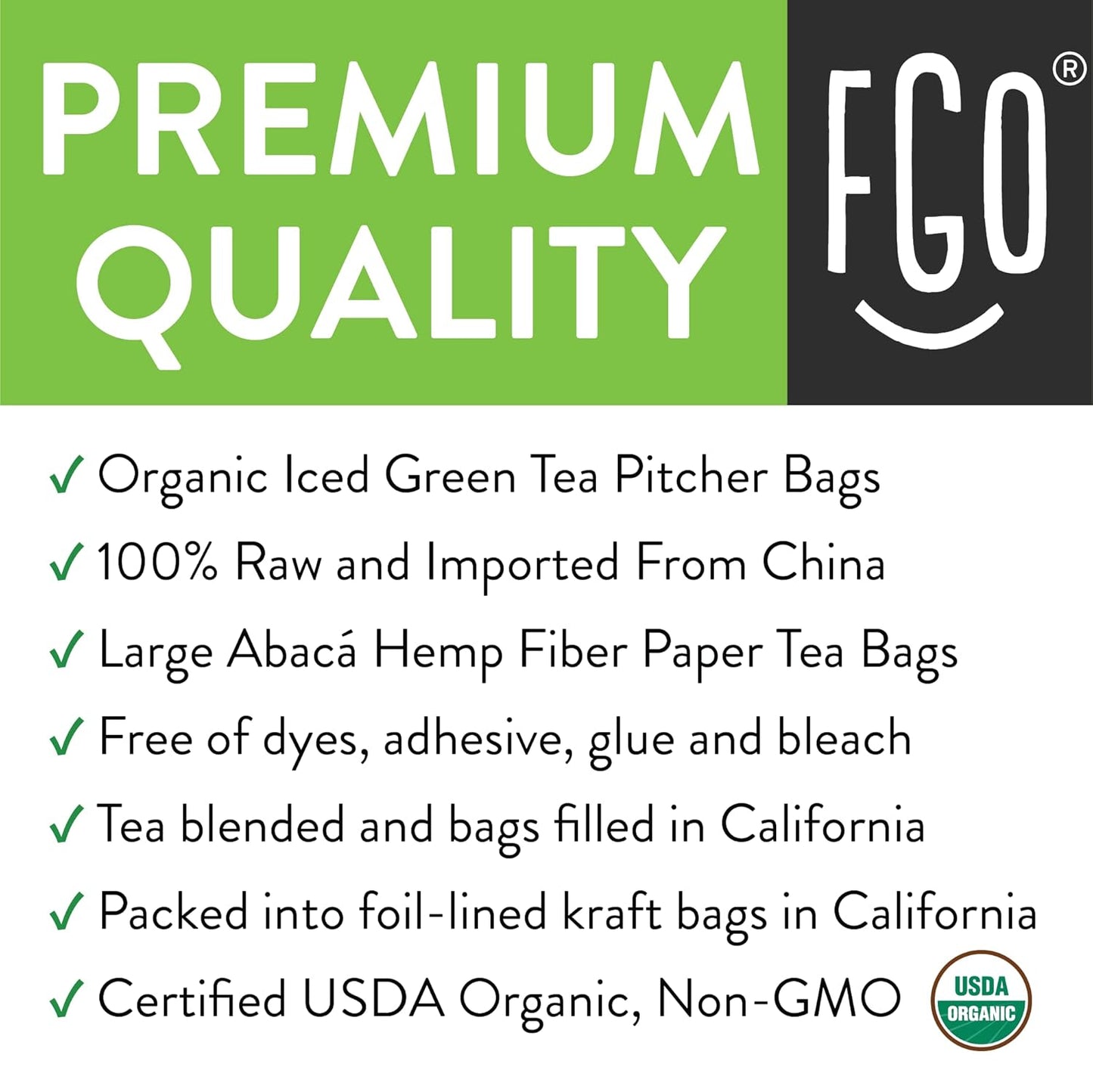 FGO Organic Matcha Green Tea Powder, Japanese Culinary Grade for Cooking, Baking, and Smoothies, 4 Ounce Resealable Bag, Packaging May Vary (Pack of 1)