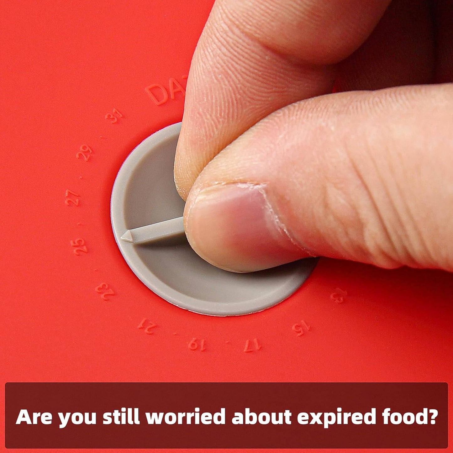 Replacement Lids for Pyrex 7200-PC 2 Cup, Silicone Round Storage Cover Lid for Anchor Hocking Glass Bowl 2 Pack with Date Mark Red