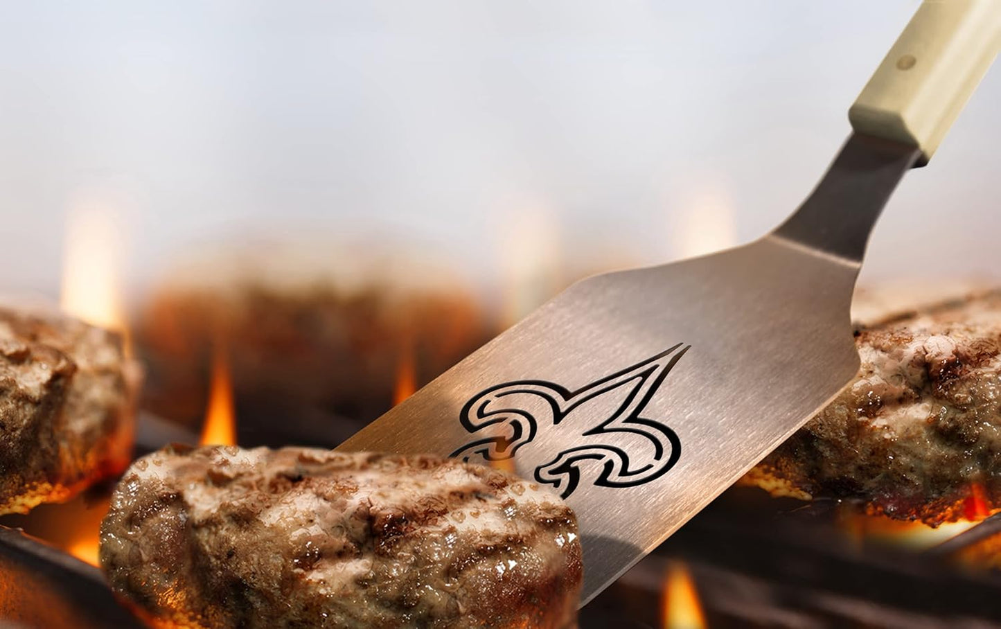 YouTheFan NFL 18" Stainless Steel Sportula (Spatula) with Bottle Opener