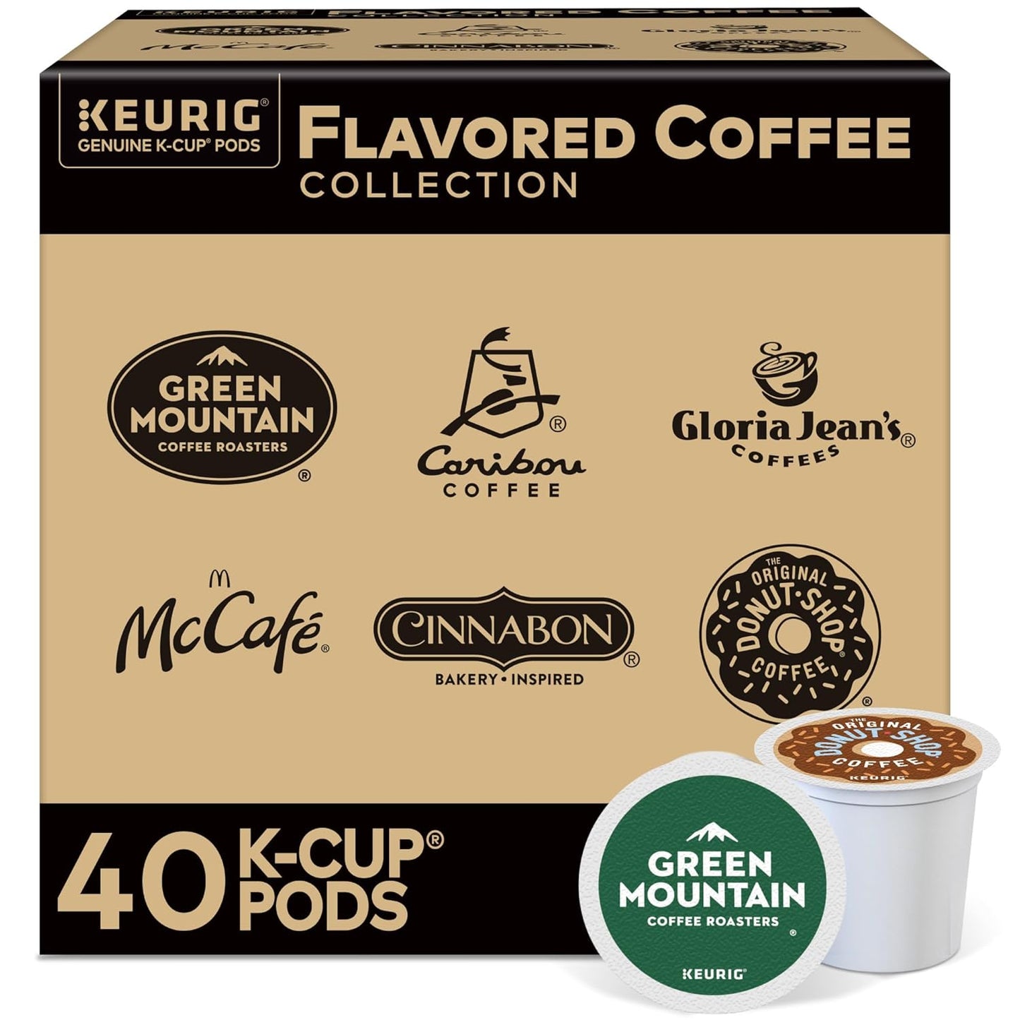 Keurig® Flavored Coffee Variety Pack, Keurig Single Serve K-Cup Pods, 40ct