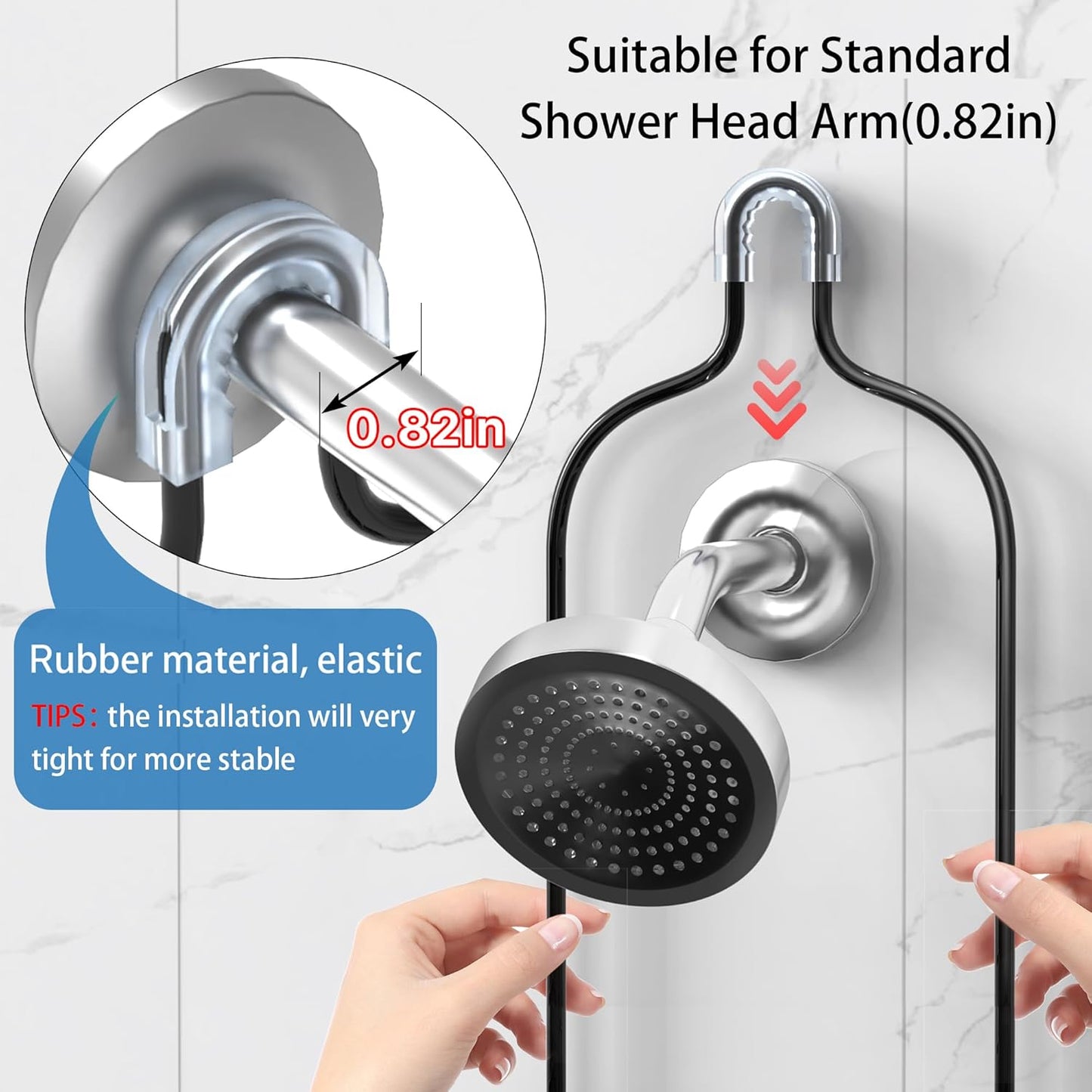 Shower Caddy Hanging - 3 Soap Holders, Rustproof Shower Head Organizer Stainless Steel, Bathroom Organizers and Storage With Hooks & Razor Holder, Black