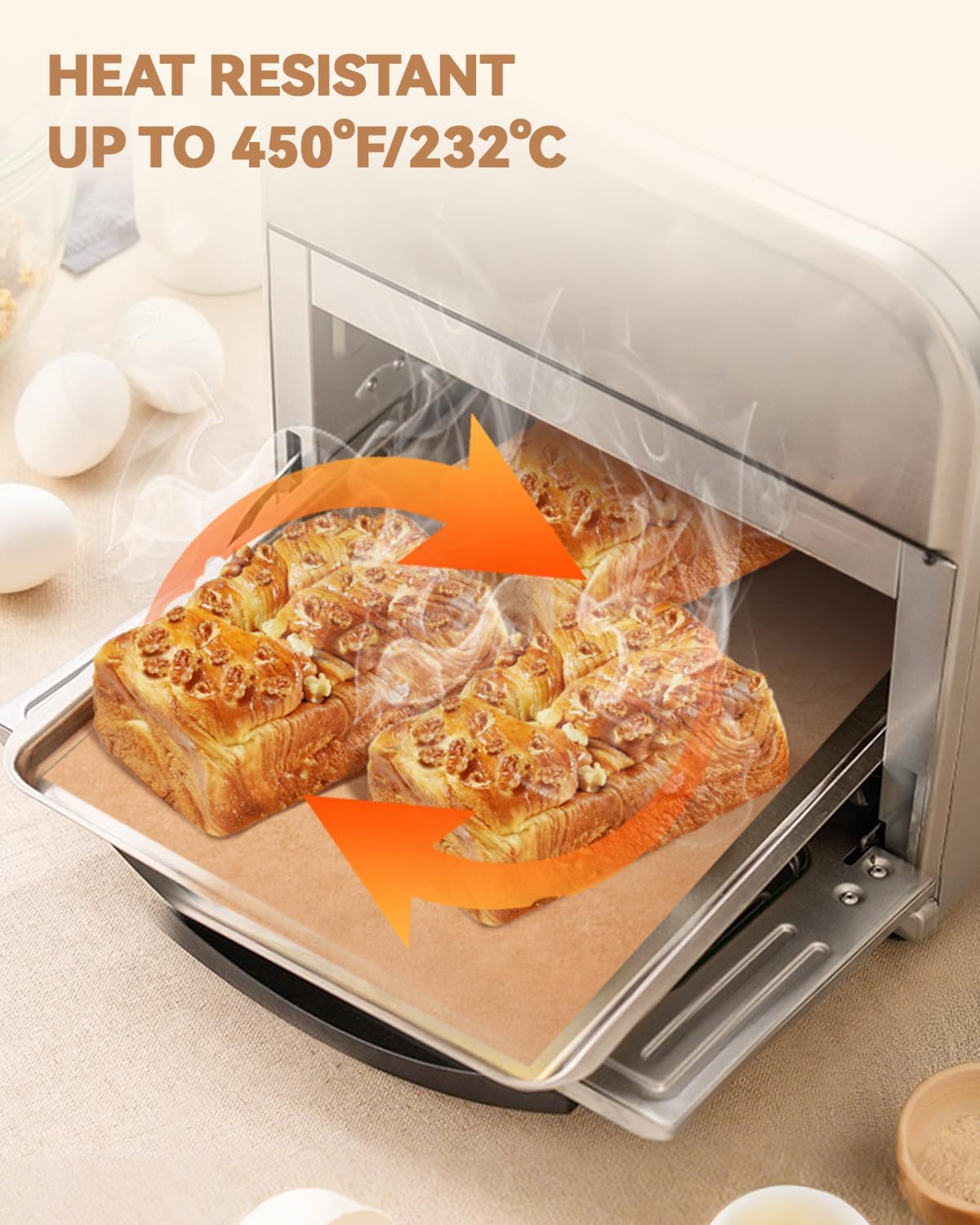 135PCs Air Fryer Parchment Paper Liners Compatible with Our Place Wonder Oven 12.7QT 6-in-1 Air Fryer Toaster Oven, Pre-Cut Non Stick Disposable Baking Sheets for Easy Cleanup Oven Safe Up to 450°F