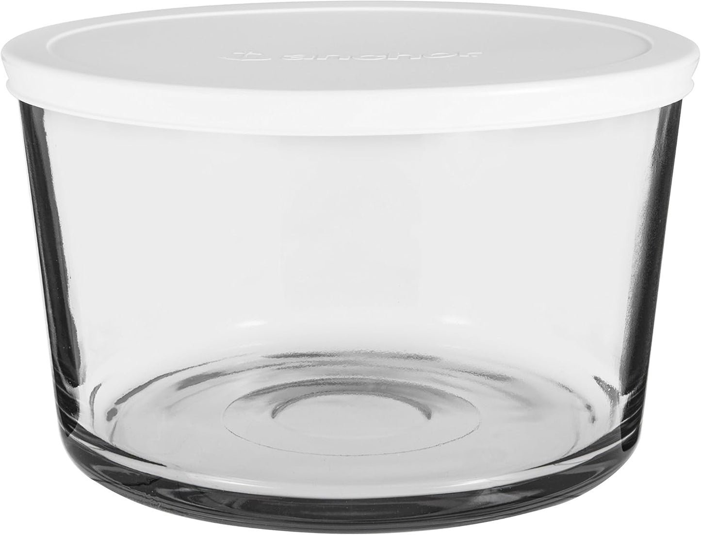 Anchor Hocking Glass Trifle Bowl with Lid, 104 oz Glass Salad Bowl with Plastic Lid