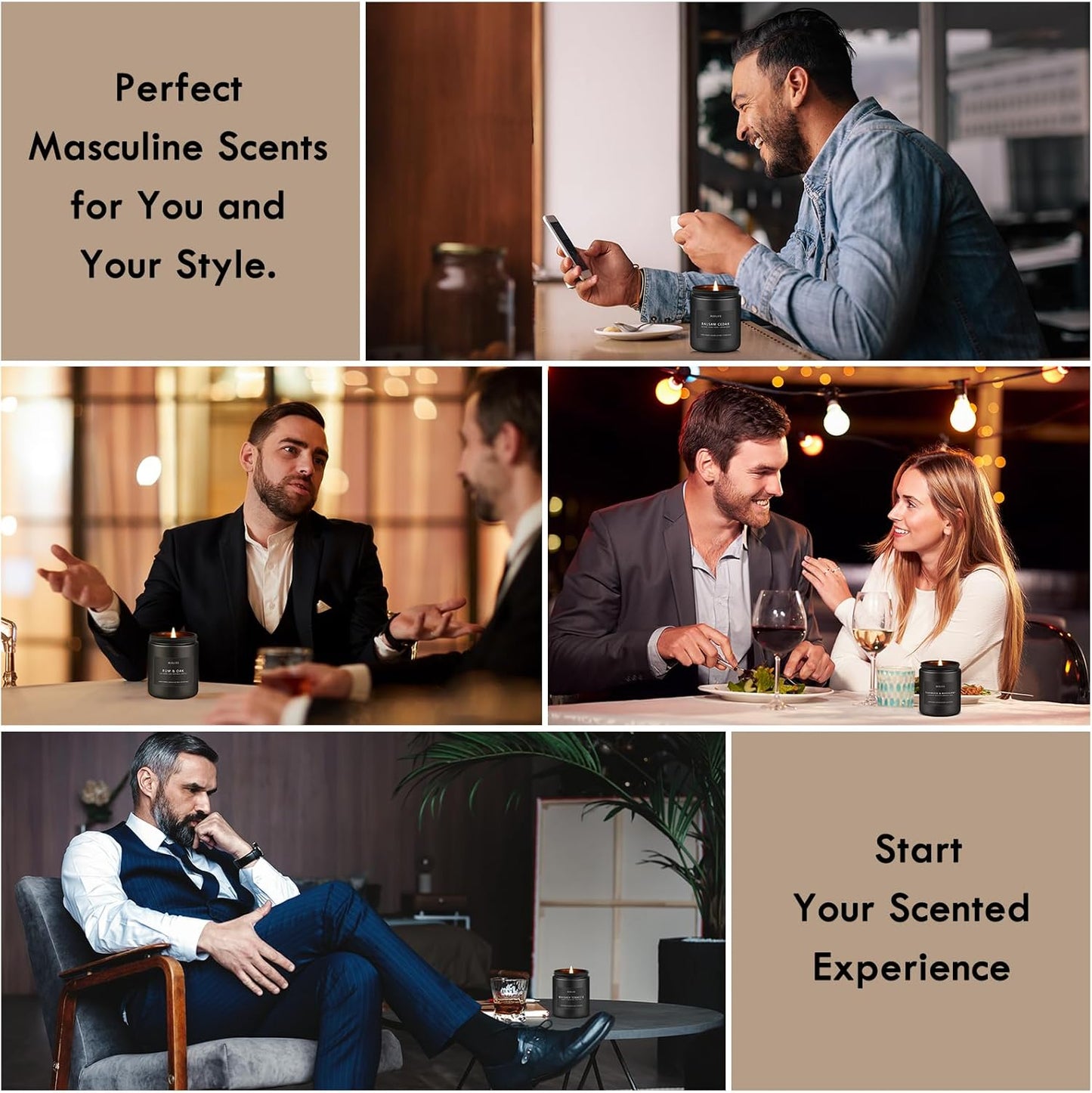 Lemon Lavender Candle | Scented Candles for Home, Aromatherapy Gifts - Soy Candles for Home Scented, Candle Gift for Women Men, Natural Fragrance -7oz 50 Hours Long Burning