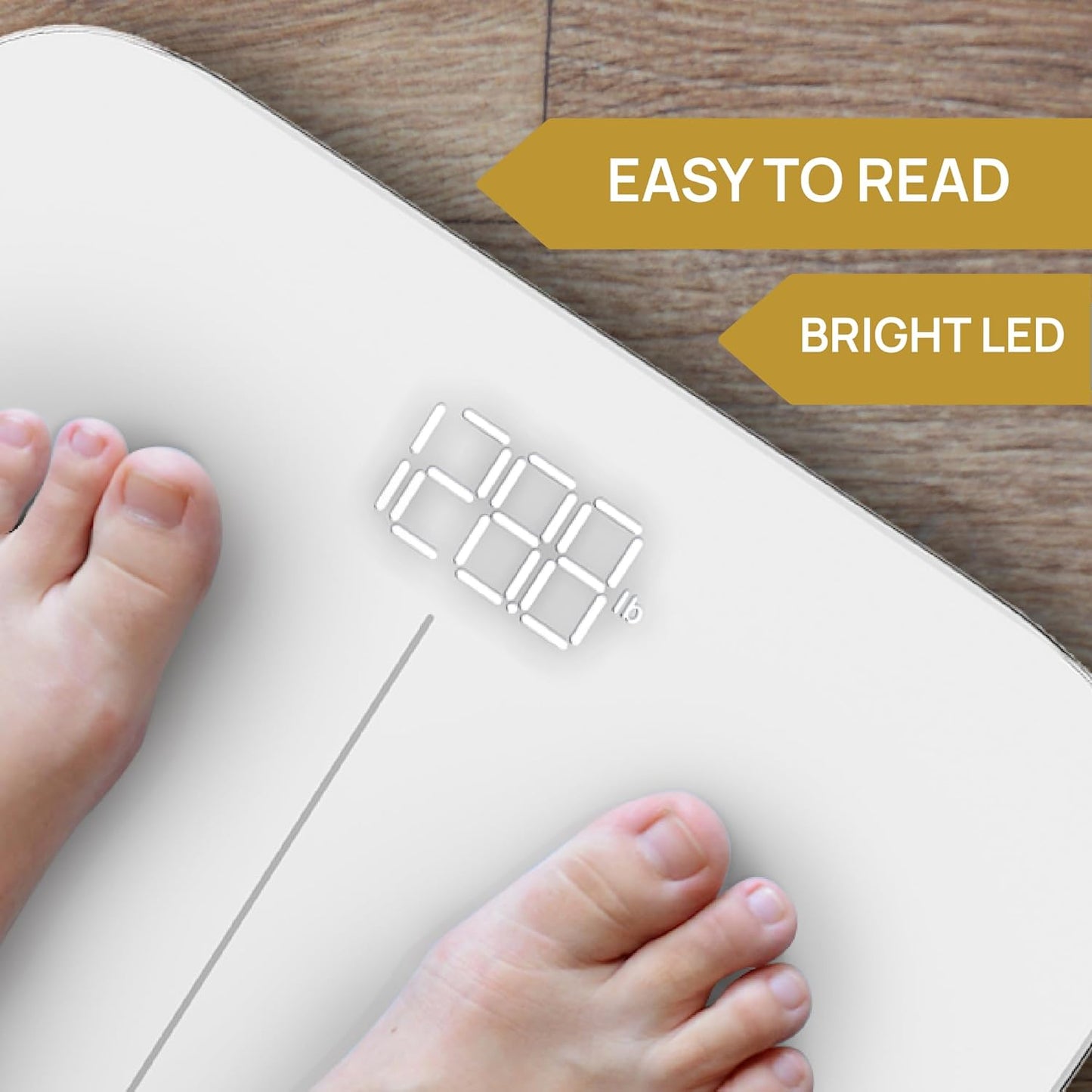 INEVIFIT Premium Bathroom Scale, Highly Accurate Digital Bathroom Body Scale, Precisely Measures Weight up to 400 lbs