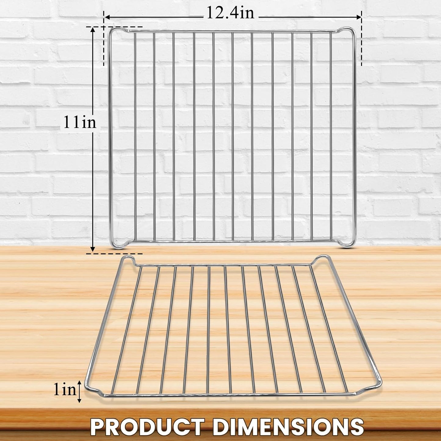 GWY Air Fryer Wire Rack for Cuisinart TOA-60 65 70 Air Fryer Convection Toaster Oven, Air Fryer Stainless Steel Basket Tray Accessories Replacement Parts, Dishwasher Safes