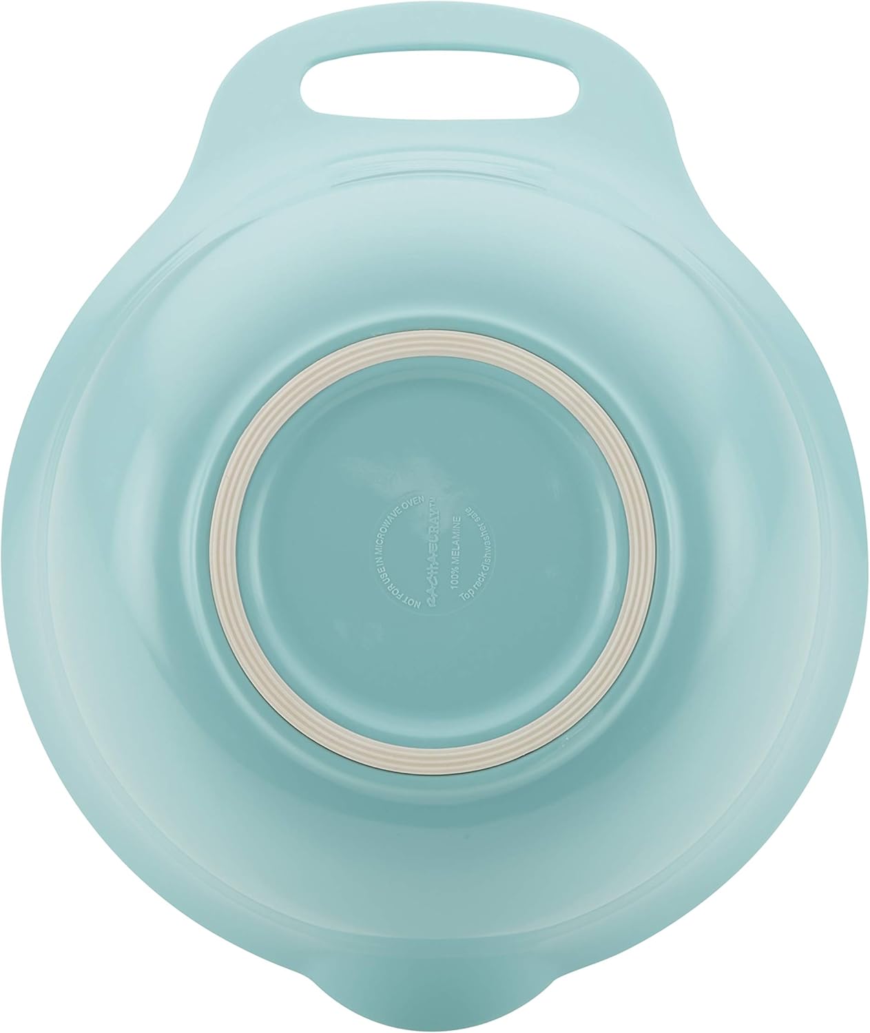 Rachael Ray Tools and Gadgets Nesting / Stackable Mixing Bowl Set with Pour Spouts and Handle - 2 and 3 Quarts, Light Blue and Teal