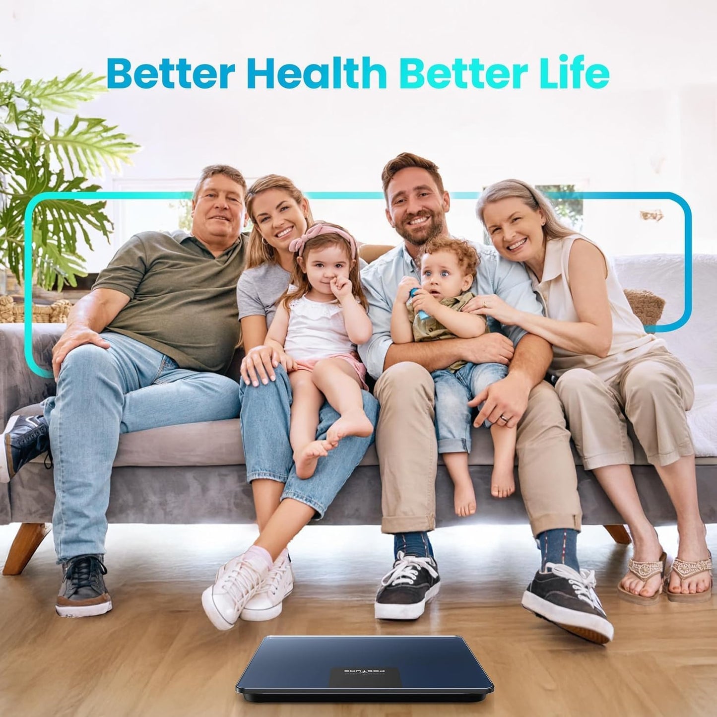 Posture 550lb Capacity Digital Bathroom Scale High Precision Body Weight Scale Extra Wide Platform Large LED Display, and Durable 8mm Tempered Glass Platform for Home