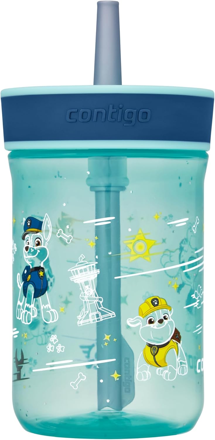 Contigo Leighton Straw Tumbler, 14 oz, Jade Vine PAW Patrol