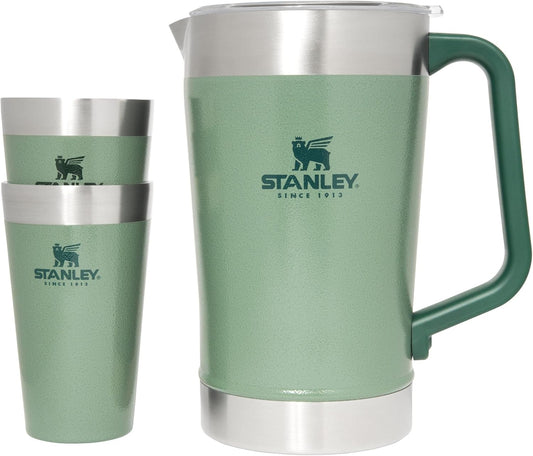 Stanley Stay-Chill Pitcher 64 oz | Cold Water, Beer, and Drink Pitcher with Lid | Large Capacity Durable Beverage Container with Handle | Insulated Stainless Steel | BPA-Free