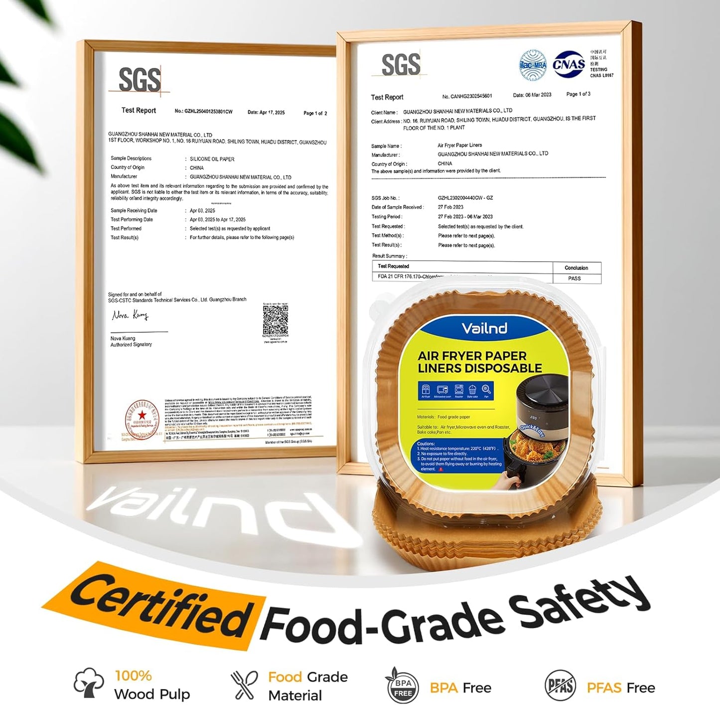 Air Fryer Paper Liners: 100Pcs Parchment Paper, 8" Air Fryer Liner Disposable for Microwave, Non-Stick Square Air Fryer Basket Liner