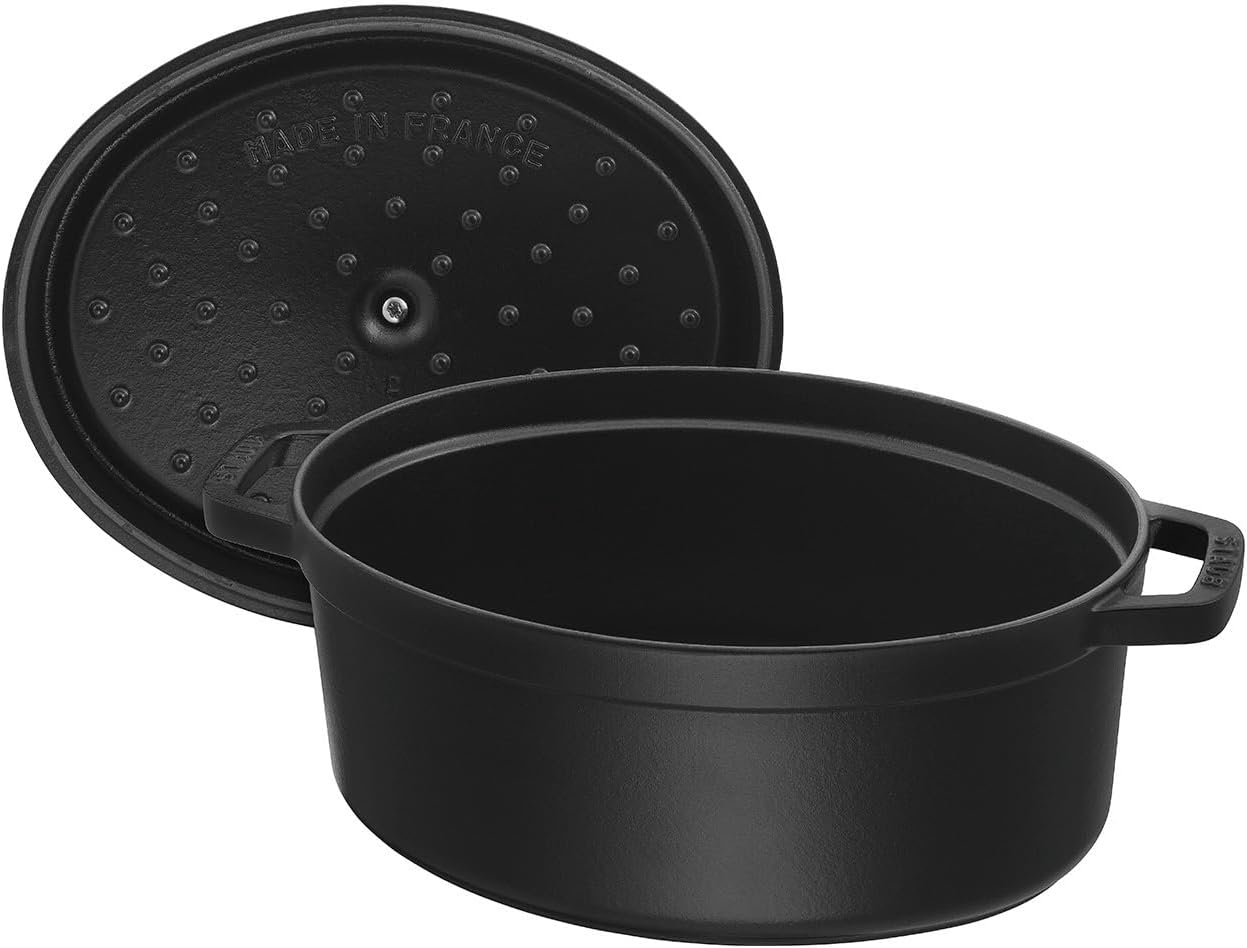 Staub Oval Dutch Oven 8.5-Quart Matte Black