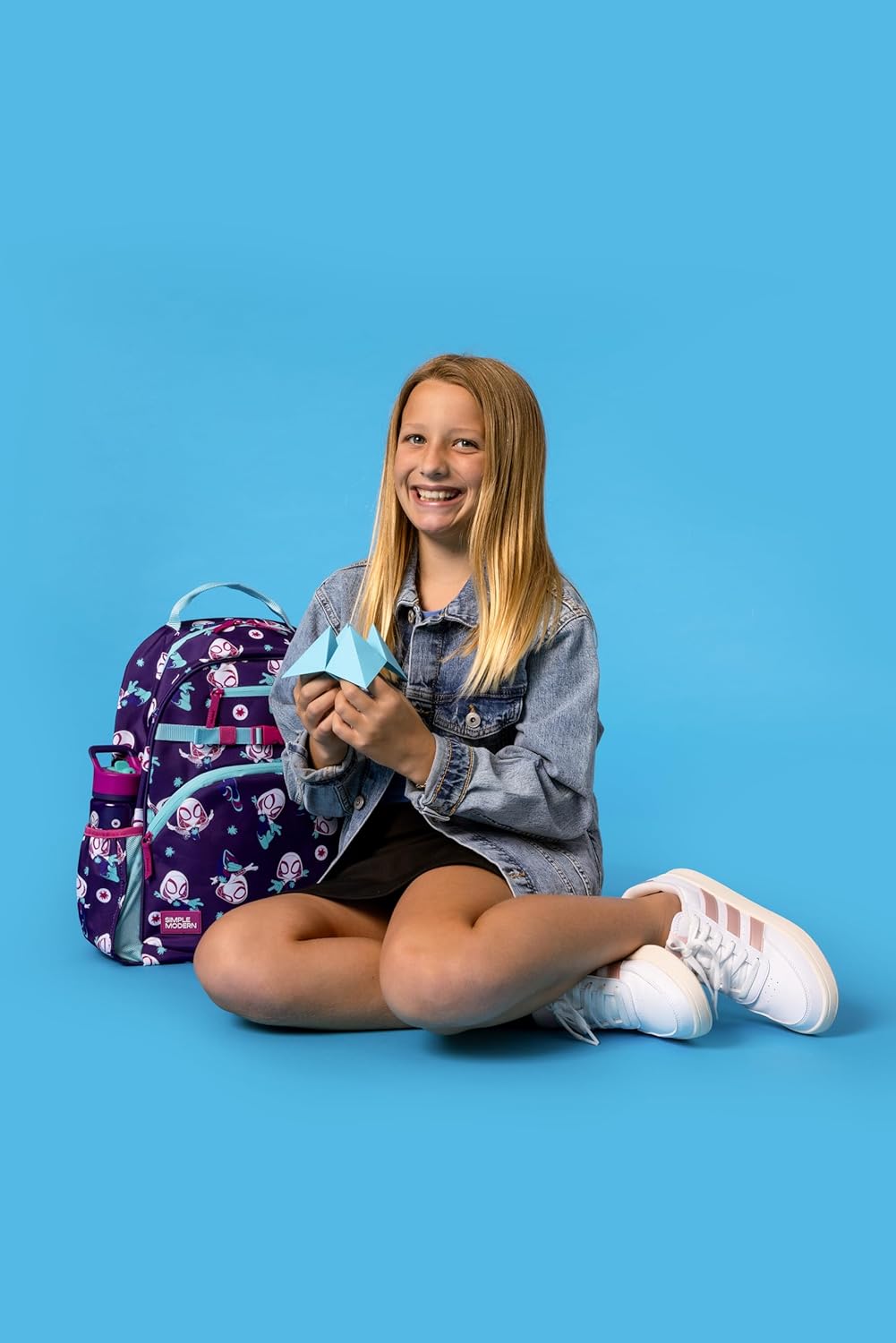 Simple Modern Medium Marvel Toddler Backpack for School Girls and Boys | Kindergarten Elementary Kids Backpack | Fletcher Collection | Kids - 15" tall | Spider Gwen