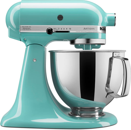 KitchenAid Artisan Series 5 Quart Tilt Head Stand Mixer with Pouring Shield KSM150PS, Aqua Sky