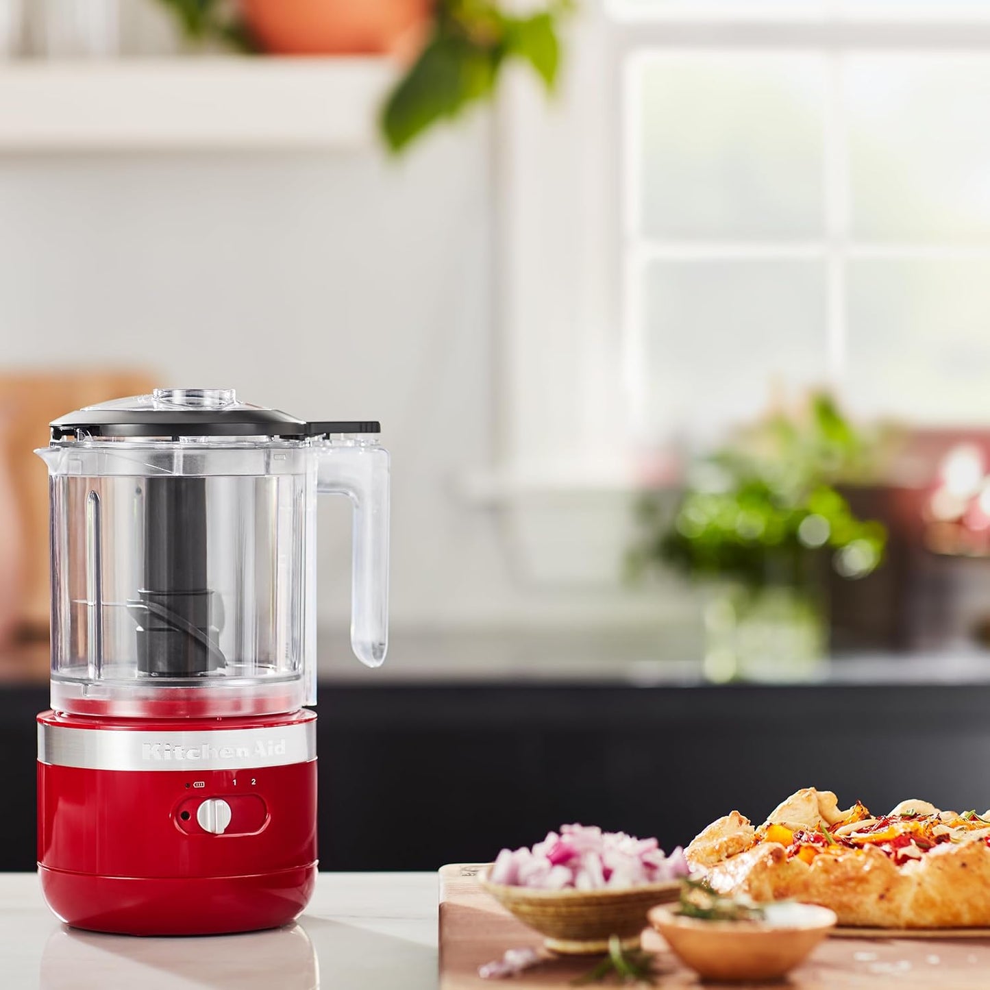 KitchenAid 5 Cup Food Chopper Cordless KFCB519ER, Empire Red