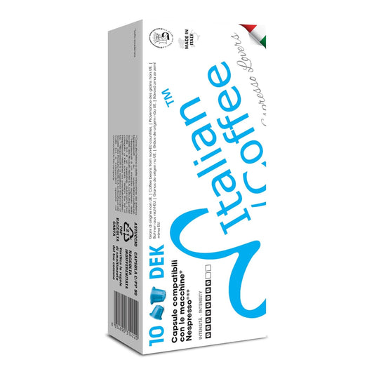 Italian Coffee for Espresso Lovers capsules compatible with Nespresso Original Line machines (DEK Decaf Regular, 400 Count (Pack of 1))