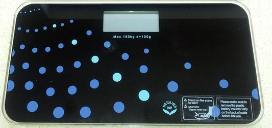 NewlineNY 700 Series Mini Travel Digital Bathroom Scales (no Sleeve) (Trendy Wave)