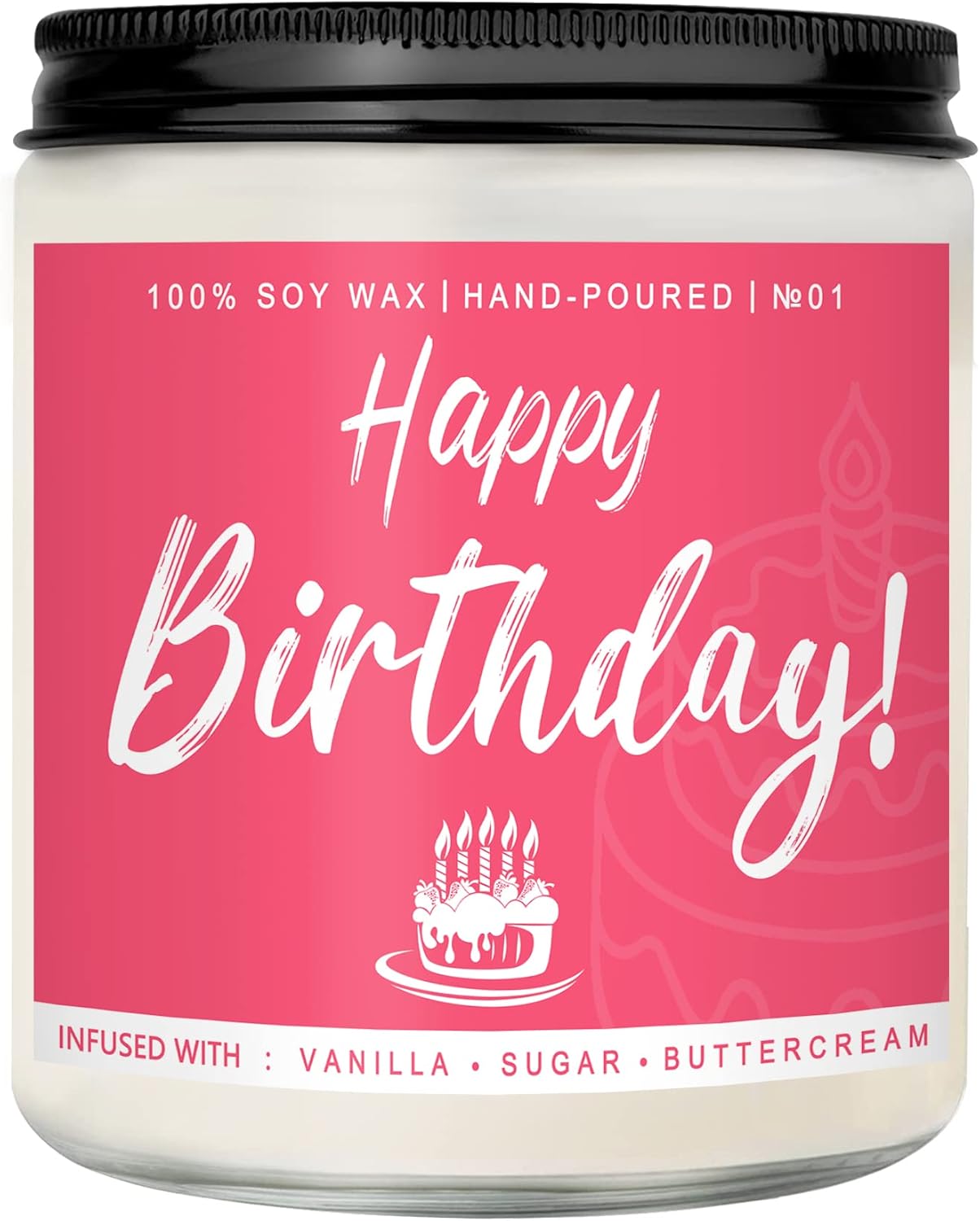 Birthday Gifts for Women, Perfect Birthday Present, Funny Presents for Mom, Friends, Wife, Sister, 7oz Vanilla Cream-Scented Candle
