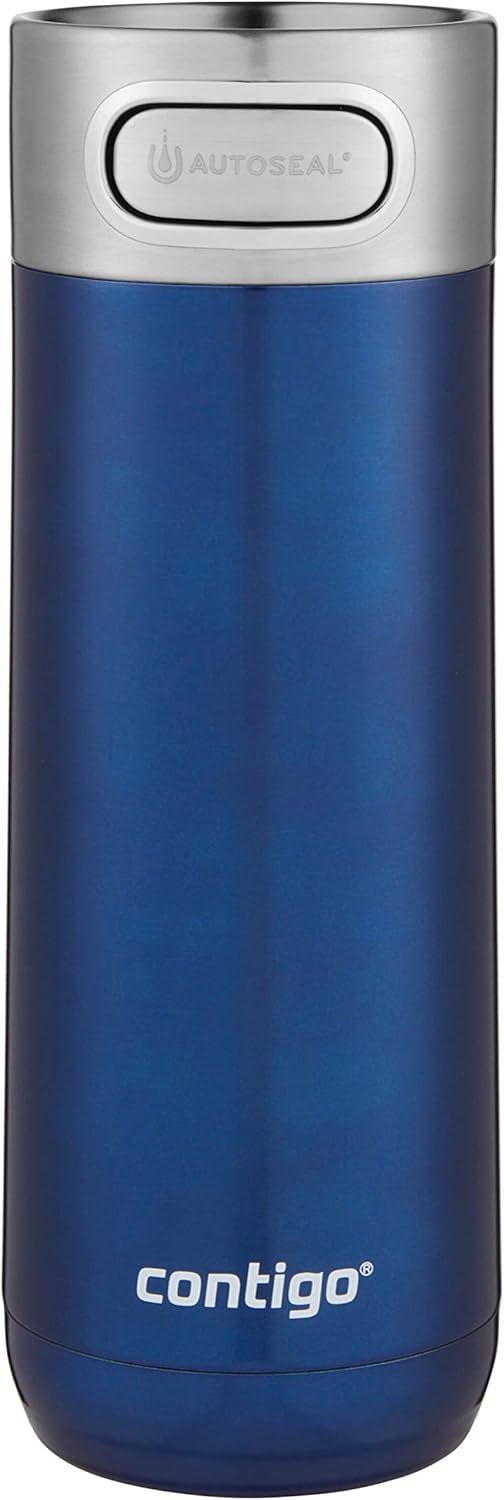 Contigo Luxe Vacuum-Insulated Stainless Steel Thermal Travel Mug 16 Ounces Monaco