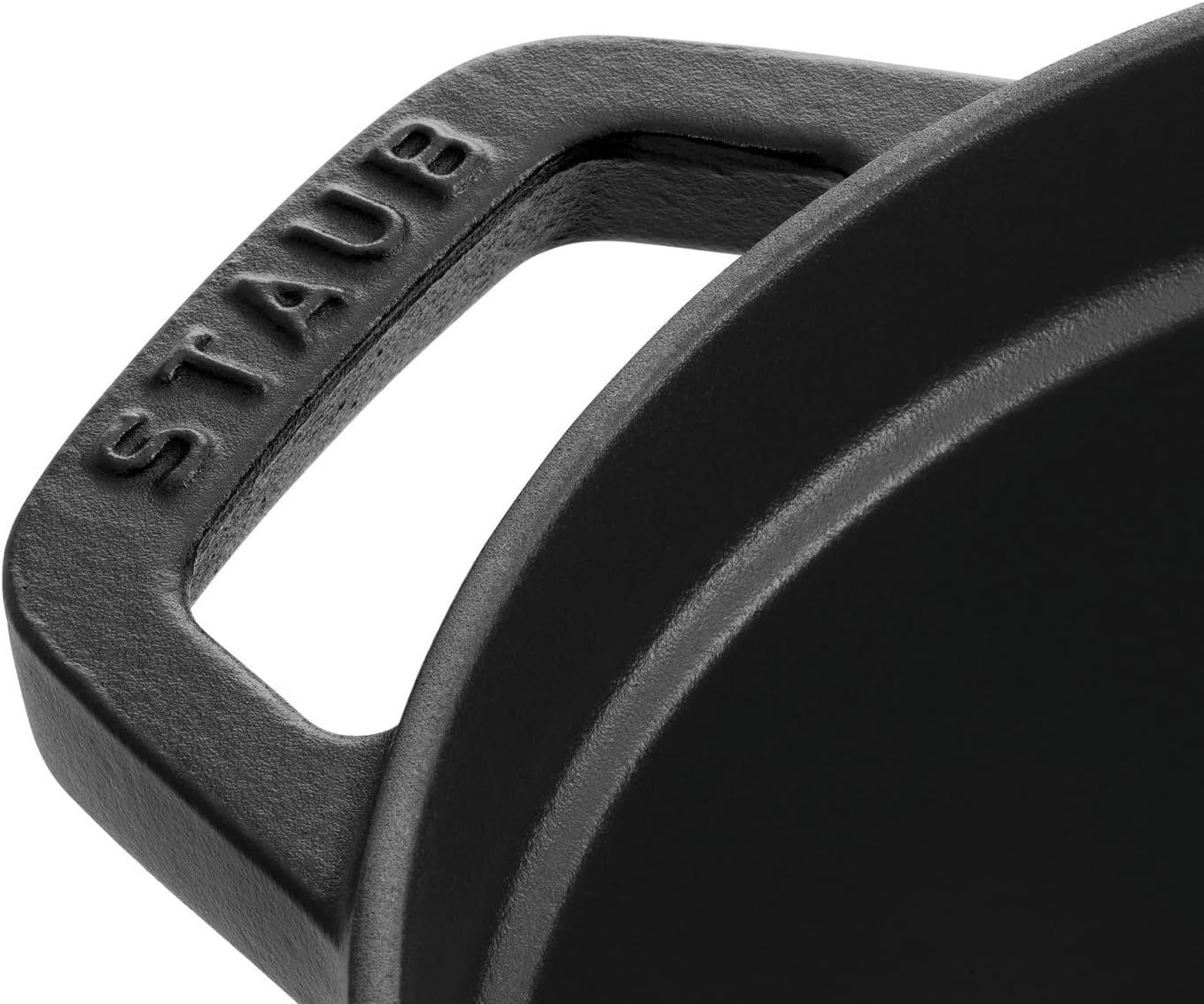 staub La Cocotte Oval 40500-271 Pico Cocotte Oval Black 10.6 inches (27 cm) Large Two-Handed Cast Iron Pot Induction Compatible