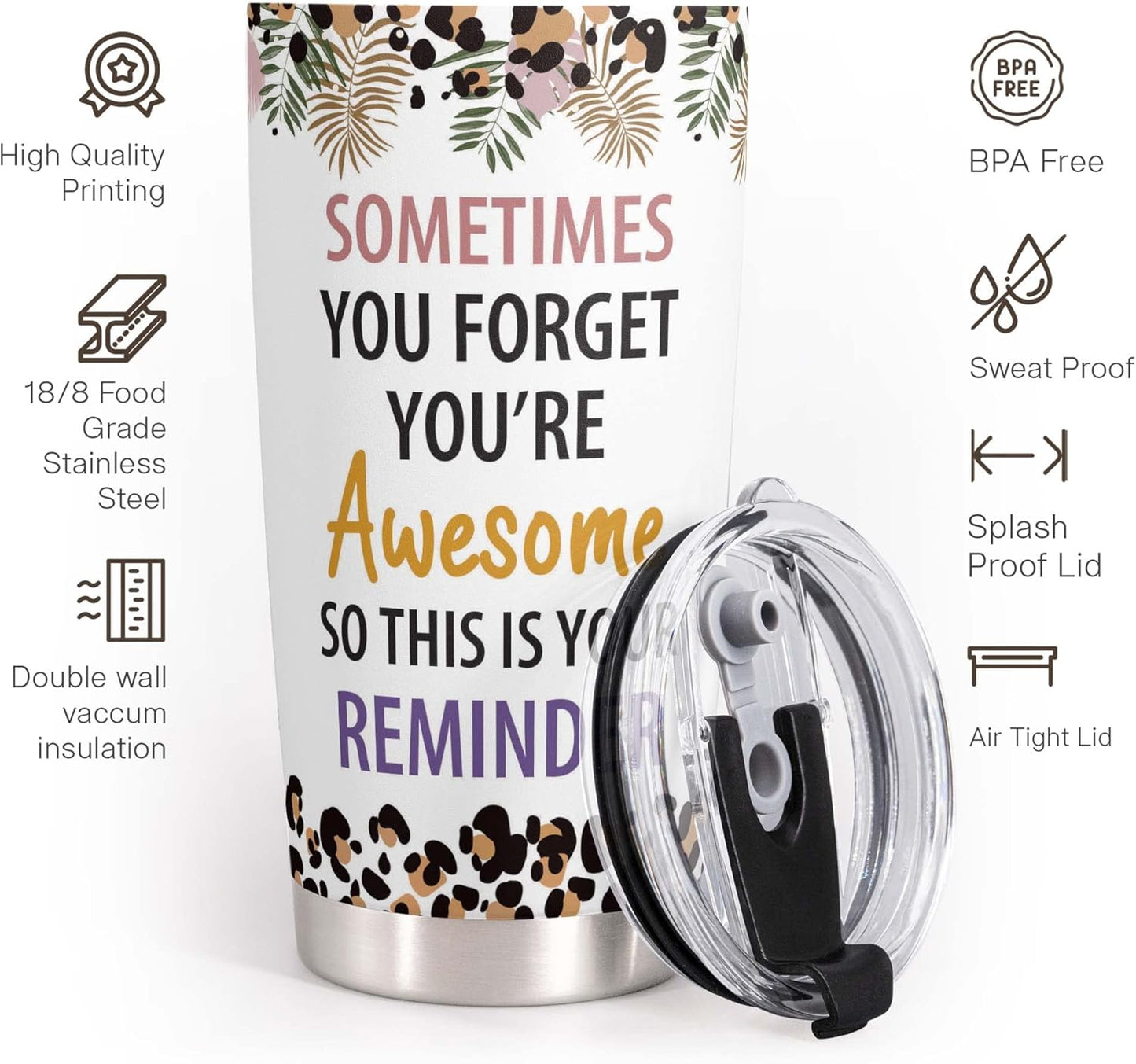Macorner Aunt Gifts Tumbler - Stainless Steel 20oz - Best Auntie Ever Gift - Birthday & Christmas Idea for Aunt from Niece or Nephew