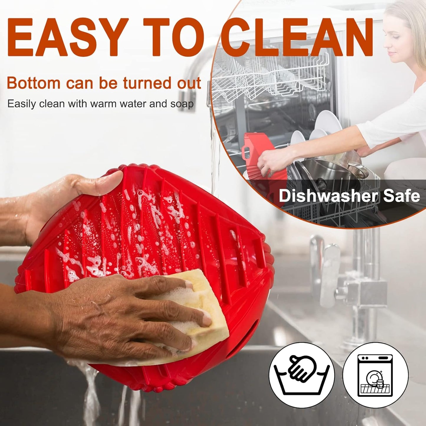 2 Pack Silicone Air Fryer Liners Reusable, 7.1 Inch Airfryer Liners 4-7 QT Square Air Fryer Liners Silicone Pot Oven Liner Baking Tray, Air Fryer Basket Mat Silicone Bowl Air Fryer Accessories