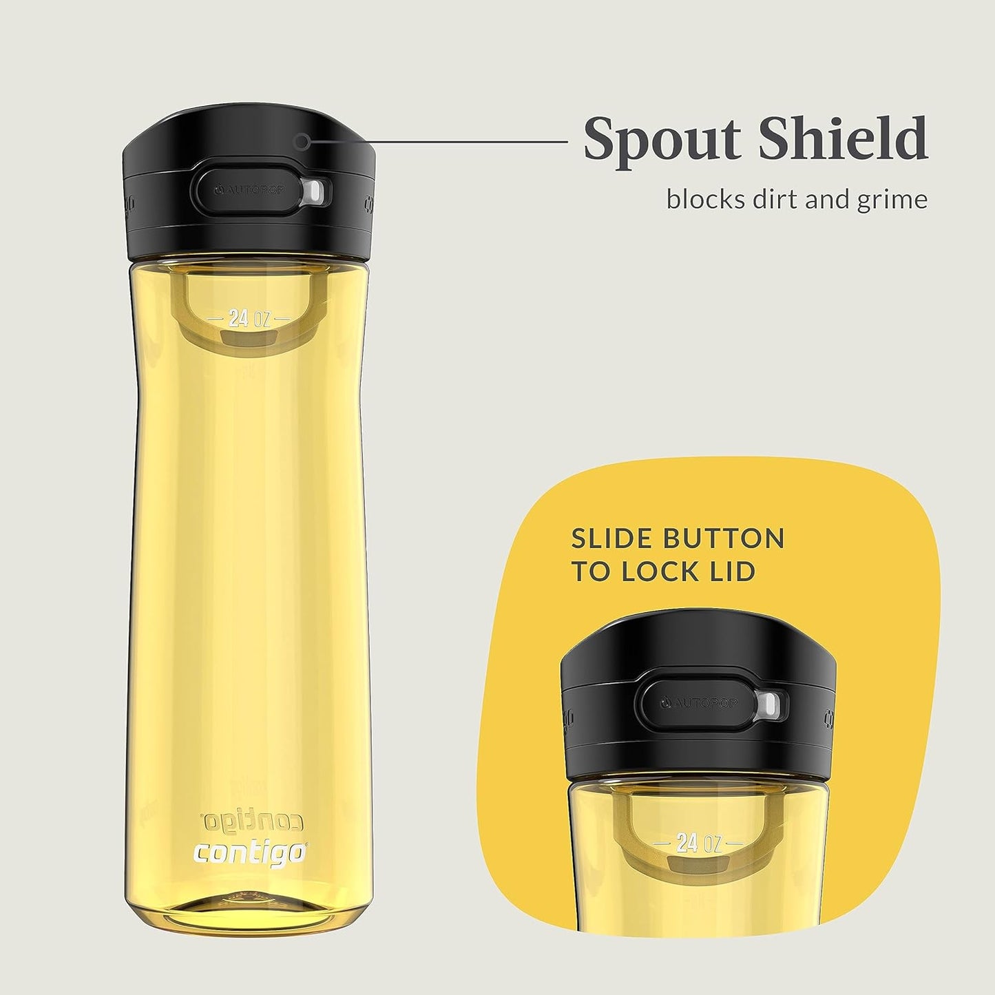 Contigo Jackson 2.0 Leak-Proof Water Bottle, 24 Oz., 2-Pack