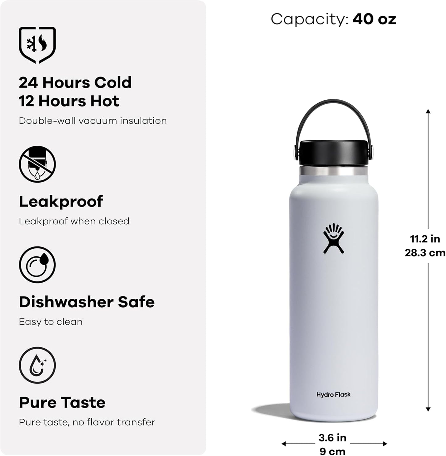 Hydro Flask 40 Oz Wide Flex Cap Dew