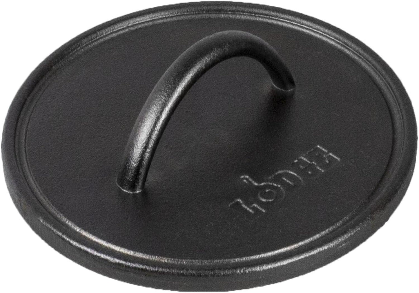 Lodge Pre-Seasoned Round Cast Iron Press - Cast Iron Griddle Press for a Restaurant-Quality Sear - Unparalleled Heat Retention - Use on the Stove or the Grill - 8 Inch