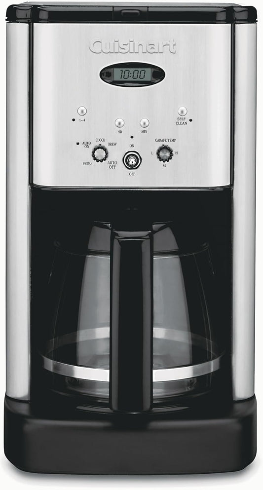 Cuisinart DCC-1200P1 Brew Central 12-Cup Programmable Coffeemaker Coffee Maker, Carafe, Brushed Chrome