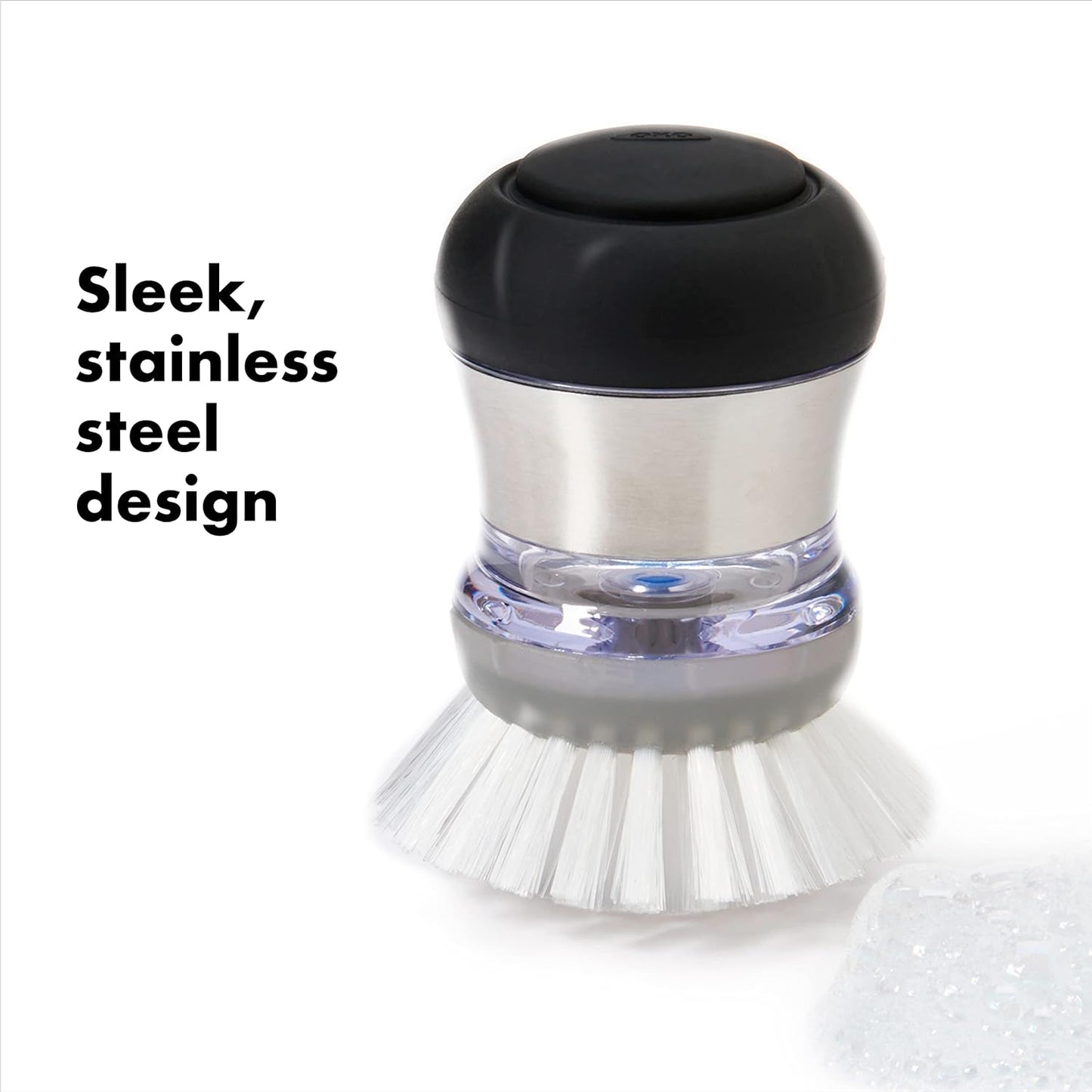 OXO Steel Soap Dispensing Palm Brush