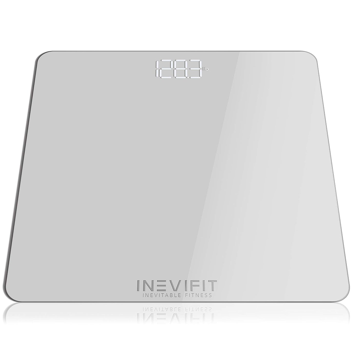INEVIFIT Bathroom Scale, Highly Accurate Digital Bathroom Body Scale, Measures Weight up to 400 lbs. Includes Batteries