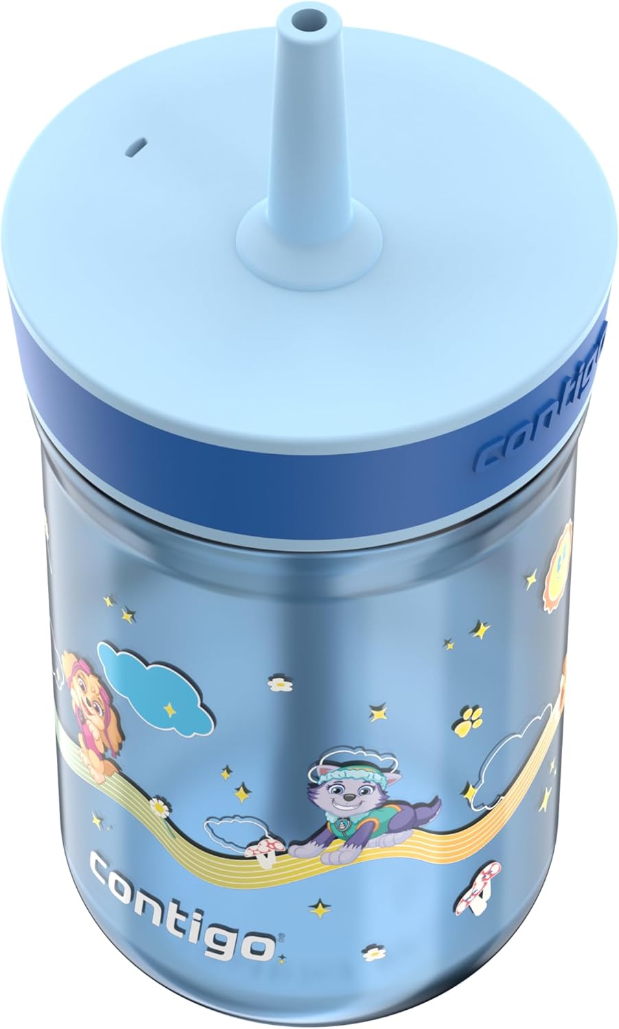 Contigo Leighton Tumbler with Straw, 14 oz, Cool Lime PAW Patrol (Color changing straw); Glacier PAW Patrol (Color changing body)